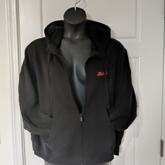 Ladies Victoria's Secret Pink "That's Fire" Hoodie Size XL NWOT - Picture 3 of 7